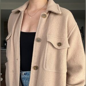 Wilfred Ganna Long Jacket - Chasm Brown - Size S